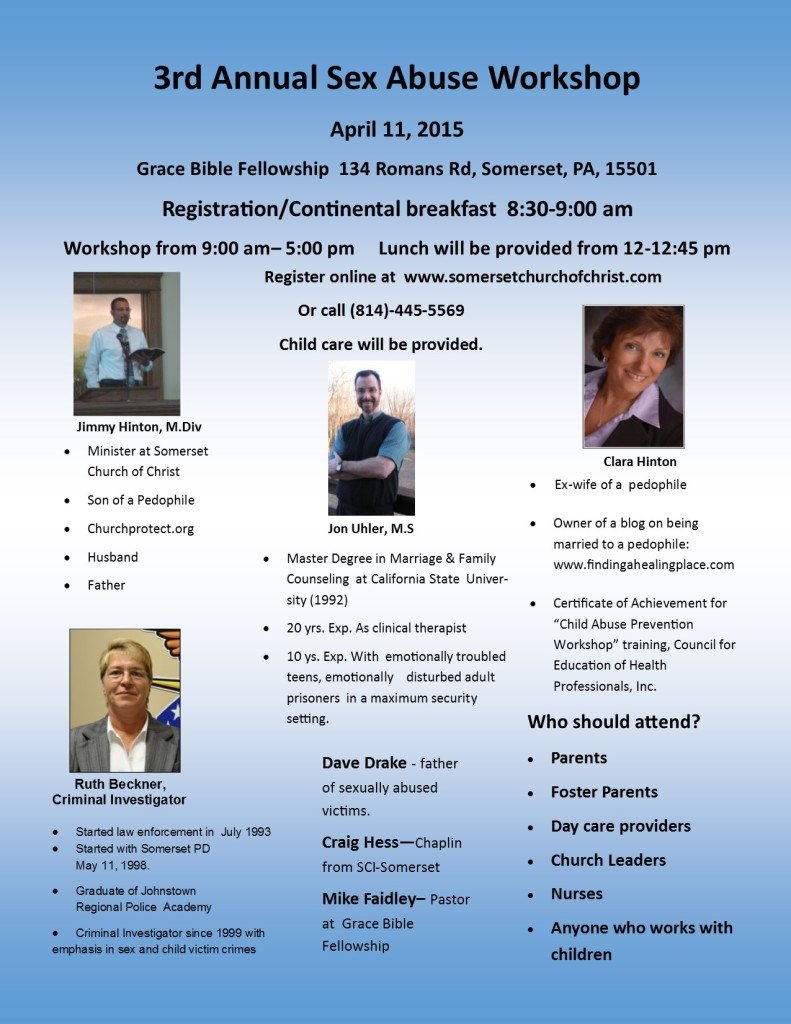 3rd Annual Sex Abuse Workshop Flyer